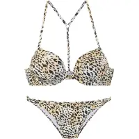 LASCANA Bikini lichtbeige / lichtgrijs / zwart / wit