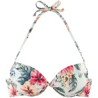 LASCANA Bikinitop groen / rosa / bourgogne / wit