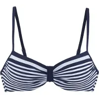 LASCANA Bikinitop marine / wit