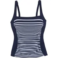 LASCANA Tankinitop marine / wit