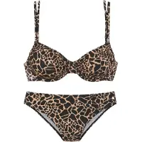 LASCANA Bikini beige / zwart
