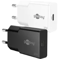 Goobay slim USB lader | USB-C PD | GaN | 20W | wit