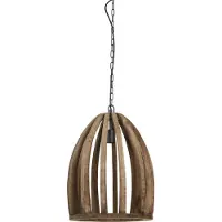 Present Time Hanglamp Ø38x46 cm HARANKA hout donker bruin