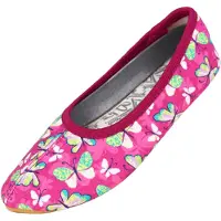 Beck Ballerina's 'Harmonie' olijfgroen / smaragd / lila / pink