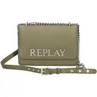 Replay Schoudertas kaki / zilver