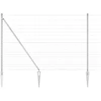 vidaXL Gelast Draadhek met Spikes 25 x 1,6 m Gegalvaniseerd staal Mesh