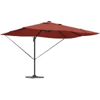 vidaXL Parasol Terracotta 352 x 251 x 265 cm Polyester en Aluminium