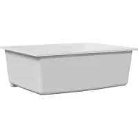 vidaXL Keukenwasbak Wit 54 x 44 x 20 cm Graniet