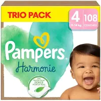 Pampers - Harmonie - Maat 4 - Mega Pack - 108 stuks - 9/14KG