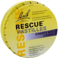 Bach Rescue pastilles zwarte bes 50 g Pastilles