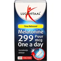 Lucovitaal 2+2 Gratis: Melatonine Puur 0,299mg Time Released 200 Tabletten