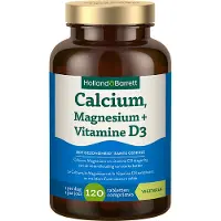 Holland & Barrett Calcium, Magnesium + Vitamine D3 - 120 tabletten