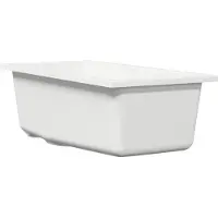 vidaXL Keukenwasbak Wit 21 x 44 x 14 cm Graniet