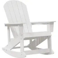 vidaXL Adirondack Schommelstoel Wit 92 x 73,5 x 92 cm HDPE