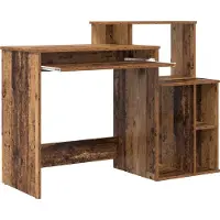 vidaXL Bureau Oud Hout Bewerkt hout 120,5 x 44 x 88,5 cm