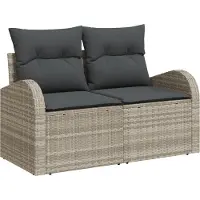 vidaXL Tuinbank Set 7 st 6-Aantal zitplaatsen