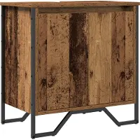vidaXL Wastafel kabinet voor de badkamer Oud Hout 60 x 35 x 60 cm