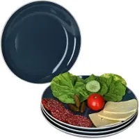 MamboCat Set van 4 Linus blauwe dinerborden - 403961
