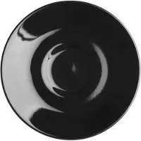 Olympia Cafe Espresso Schoteltje Zwart (12 Stuks) - CU955
