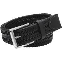 Fossil Leren riem Rhett Stretch Belt W105 Black zwart