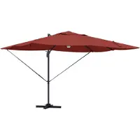 vidaXL Parasol Terracotta 351 x 250 x 253 cm Polyester en Aluminium