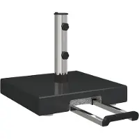 vidaXL Parasolvoet Zwart 41 x 41 x 37 cm Graniet