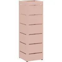 vidaXL Regen Paraplu Stand met opslag Roze 15,5 x 15,5 x 49 cm Staal