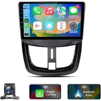 Junsun Autoradio - Geschikt voor Peugeot 207 CC 2006-2015, - Android 14 - 6+128 GB - Draadloze CarPlay & Android Auto - Ccta-Core & GPS Navi & SWC & Bluetooth & Wifi 4G KAM