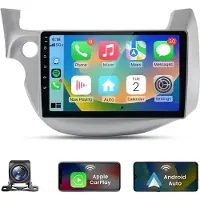 Junsun Autoradio - Geschikt voor Honda FIT JAZZ 2007-2014, - Android 15 - 6+128 GB - Draadloos Carplay & Android Auto - Ccta-Core & GPS Navi & SWC & Bluetooth & Wifi 4G KAM