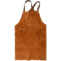 Barbecook - Zachtlederen Schort - BBQ Schort Mannen Leer - BBQ Schort Man - 95x67cm