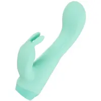 Cuties Mini 4 - oplaadbare rabbit vibrator - waterdicht - groen