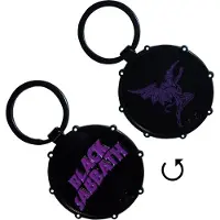 Black Sabbath - Wavy Logo & Daemon Drum - Sleutelhanger
