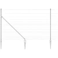 vidaXL Gelast Draadhek met Spikes 25 x 1,5 m Gegalvaniseerd staal Mesh