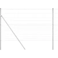vidaXL Grond Fix Gelast Draadhek 25 x 1,5 m Gegalvaniseerd staal Mesh
