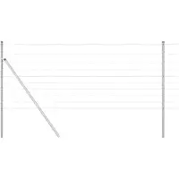 vidaXL Grond Fix Gelast Draadhek 50 x 1 m Gegalvaniseerd staal Mesh