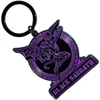 Black Sabbath - Purple Text Logo & Daemon - Sleutelhanger