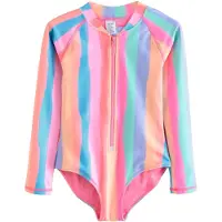 Next Badpak azuur / abrikoos / rosa / watermeloen rood