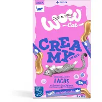 WOW Cat CAT - Creamy Snack 11x5x15g | Lachs