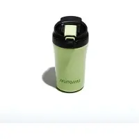 Muitomas Thermofles - Dubbel geïsoleerde voering -350ml – Vergrendeling op dop - 12 uur warm of 24 uur koude dranken – Groen