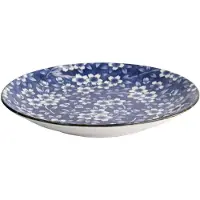 Tokyo Design Studio Tokyo Blue Sakura Round Plate 25x3.3cm 40-230404 HB-25 6/36