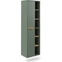 Vicco Hoge kast Viola, Groen/Eiken, 50 x 170 cm met open vakken