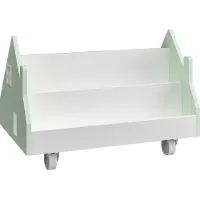 En.casa Kinderrek Vipsali mobiel huisvormig 50x33x34 cm mintgroen en wit []