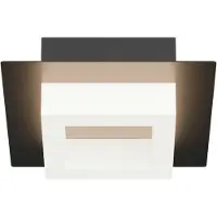 Masterlight Plafondlamp Piazza zwart 20x20cm