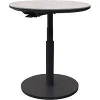 AVH-Collectie San Sebastian bijzettafel 59xH45-65 cm rond aluminium sintered stone antraciet