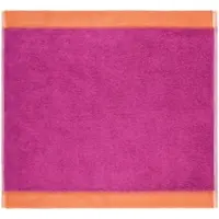 Cawö Gezichtsdoekje Lifestyle Splash Reversible Pink/Mandarine (Set van 6)