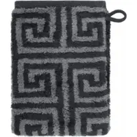 Cawö Washandje Noblesse Elegance Allover Black (Set van 6)