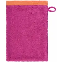 Cawö Washandje Lifestyle Splash Reversible Pink/Mandarine (Set van 6)