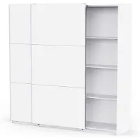 CBA Kledingkast Alhambra - 221x60x224cm - wit
