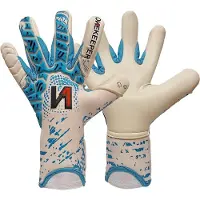 Onekeeper Iconic Keepershandschoenen Wit Blauw Rood