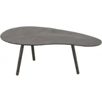 J-Line salontafel druppel aluminium/ijzer small 89x52.5x32cm